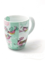 KUBEK "PTASIE TRELE" MIĘTOWY